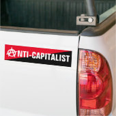 Anarchistische anarchistische antikapitalistische  bumpersticker (Op Truck)