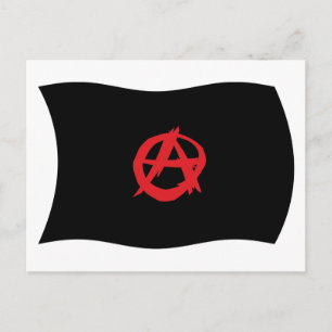 Anarchistische Bewegingsvlag Ansichtkaart Briefkaart