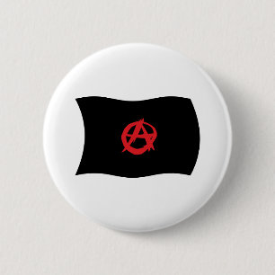 Anarchistische Bewegingsvlag Knop Ronde Button 5,7 Cm