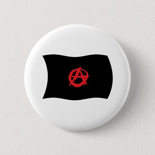Anarchistische Bewegingsvlag Knop Ronde Button 5,7 Cm (Voorkant)