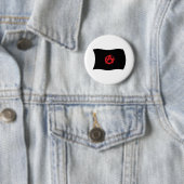 Anarchistische Bewegingsvlag Knop Ronde Button 5,7 Cm (In situ)