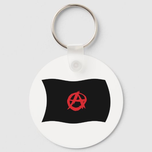 Anarchistische Bewegingsvlag Sleutelhanger (Voorkant)