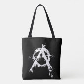 anarchistische Canvas tas (Achterkant)