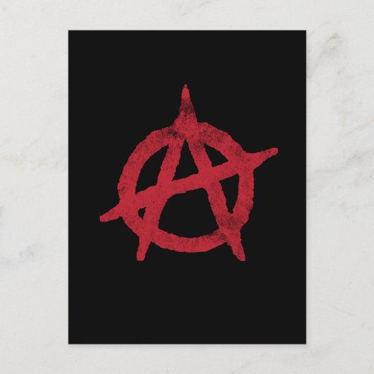 anarchistische cirkelsymbool briefkaart (Voorkant)
