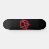 anarchistische cirkelsymbool persoonlijk skateboard (Horizontaal)