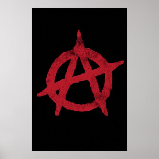 anarchistische cirkelsymbool poster (Voorkant)