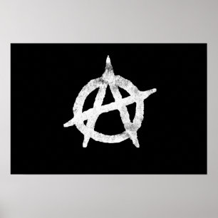 anarchistische cirkelsymbool poster