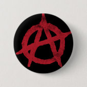 anarchistische cirkelsymbool ronde button 5,7 cm (Voorkant)