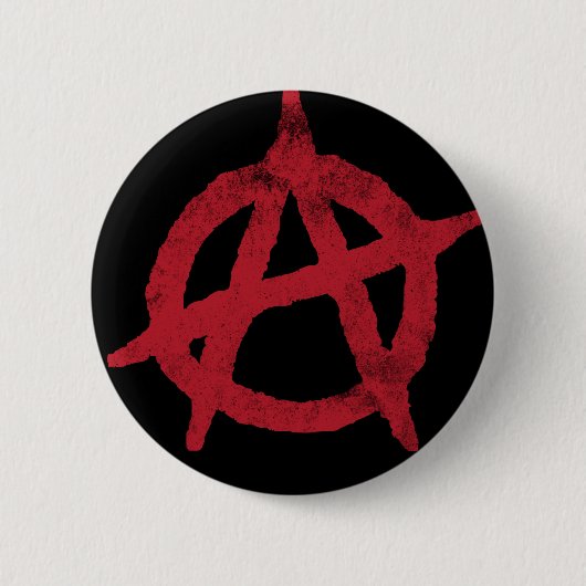 anarchistische cirkelsymbool ronde button 5,7 cm (Voorkant)