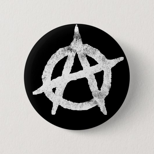anarchistische cirkelsymbool ronde button 5,7 cm (Voorkant)