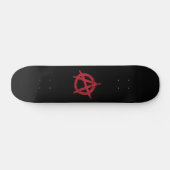 anarchistische cirkelsymbool skateboard (Horizontaal)