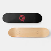 anarchistische cirkelsymbool skateboard (Horizontaal)