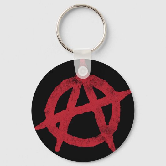 anarchistische cirkelsymbool sleutelhanger (Voorkant)