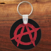 anarchistische cirkelsymbool sleutelhanger (Voorkant)