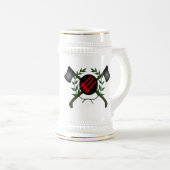 Anarchistische communistische Skin Head Red/Anarch Bierpul (Voorkant rechts)
