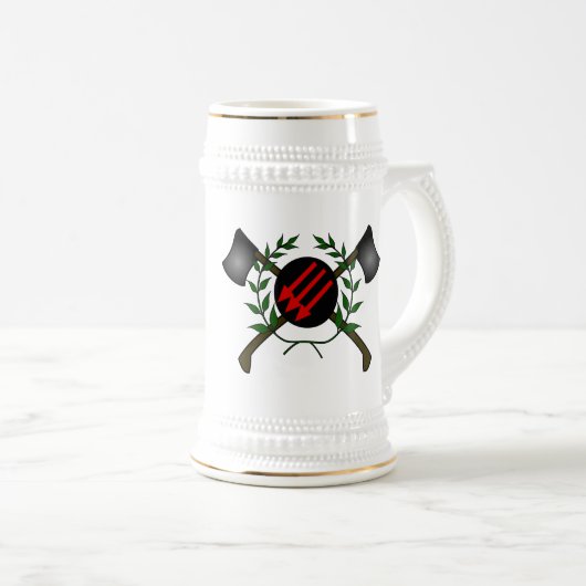 Anarchistische communistische Skin Head Red/Anarch Bierpul (Voorkant rechts)