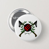 Anarchistische communistische Skin Head Red/Anarch Ronde Button 5,7 Cm (Voorkant /achterkant)