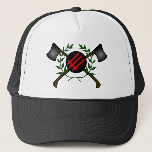 Anarchistische communistische Skin Head Red/Anarch Trucker Pet (Voorkant)
