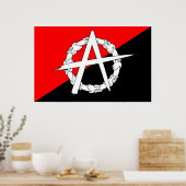 Anarchistische hanghandvlag poster (Keuken)