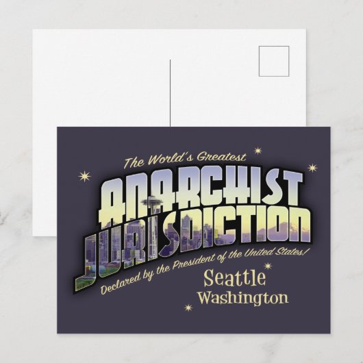 Anarchistische jurisdictie PNW Briefkaart (Voorkant / Achterkant)