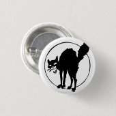 Anarchistische kat ronde button 3,2 cm (Voorkant /achterkant)