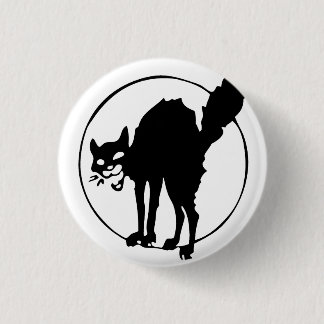 Anarchistische kat ronde button 3,2 cm