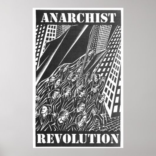 Anarchistische revolutie-poster poster (Voorkant)