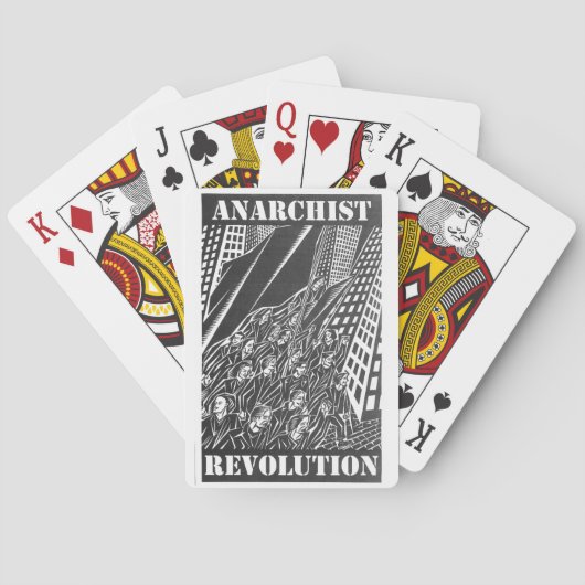 anarchistische revolutionaire speelkaarten (Achterkant)
