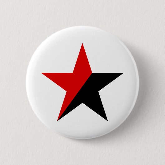 Anarchistische ster ronde button 5,7 cm (Voorkant)
