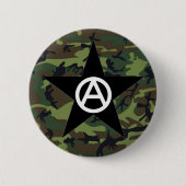 anarchistische sterrenpin ronde button 5,7 cm (Voorkant)