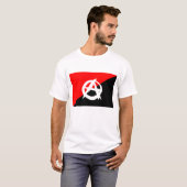 Anarchistische vlag A symbool shirt anarchie (Voorkant volledig)