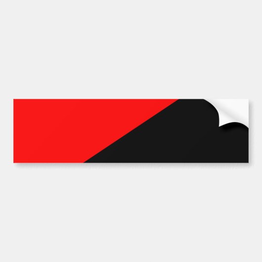 Anarchistische vlag (anarchisme) bumpersticker (Voorkant)