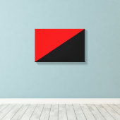 Anarchistische vlag (anarchisme) canvas afdrukken (Insitu (Houten vloer))