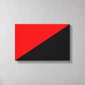 Anarchistische vlag (anarchisme) canvas afdrukken (Voorkant)