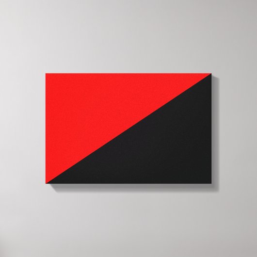Anarchistische vlag (anarchisme) canvas afdrukken (Voorkant)
