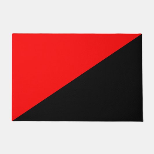 Anarchistische vlag (anarchisme) deurmat (Voorkant)