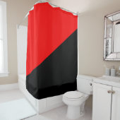 Anarchistische vlag (anarchisme) douchegordijn (In situ)