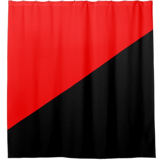 Anarchistische vlag (anarchisme) douchegordijn (Voorkant)
