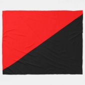 Anarchistische vlag (anarchisme) fleece deken (Voorkant (Horizontaal))