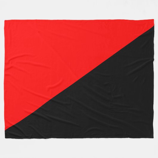 Anarchistische vlag (anarchisme) fleece deken (Voorkant (Horizontaal))