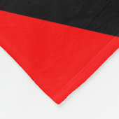 Anarchistische vlag (anarchisme) fleece deken (Hoek)