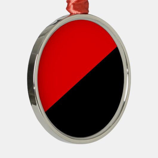 Anarchistische vlag (anarchisme) keramisch Ornamen Metalen Ornament (Rechts)