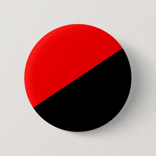 Anarchistische vlag (anarchisme) ronde button 5,7 cm (Voorkant)
