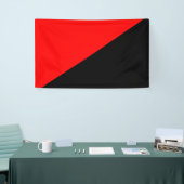 Anarchistische vlag (anarchisme) spandoek (Beurs)