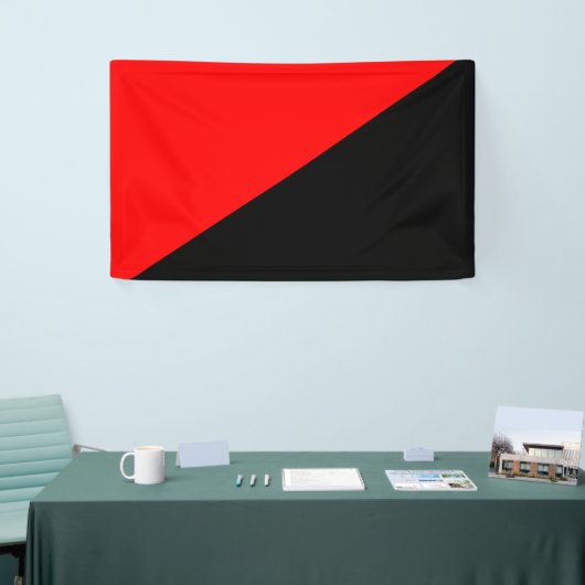 Anarchistische vlag (anarchisme) spandoek (Beurs)