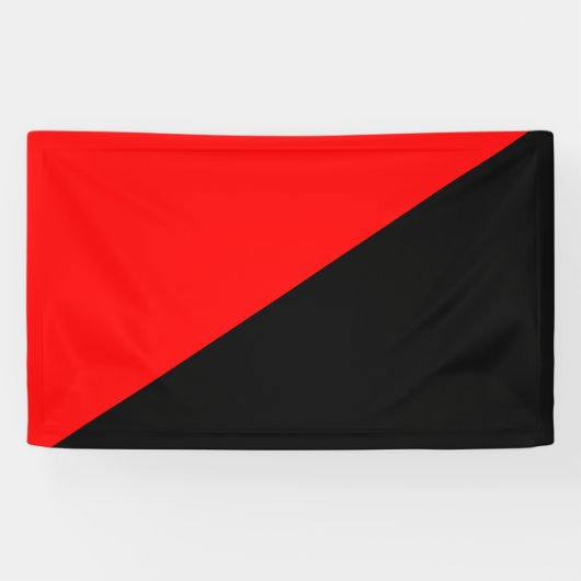 Anarchistische vlag (anarchisme) spandoek (Horizontaal)
