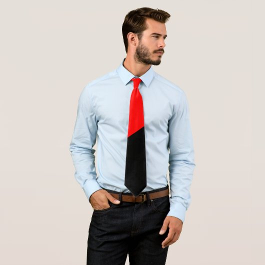 Anarchistische vlag (anarchisme) stropdas (In situ)