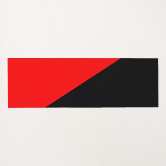 Anarchistische vlag (anarchisme) yogamat (Achterkant (horizontaal))