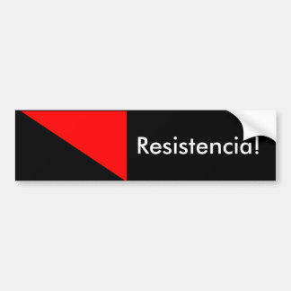 Anarchistische vlag: Resistencia. Bumpersticker