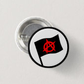 Anarchistische vlag ronde button 3,2 cm (Voorkant /achterkant)
